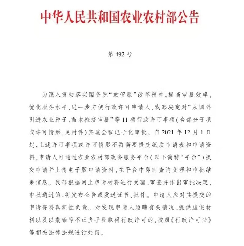 12月1日起施行！農藥和肥（féi）料登記中的（de）部分事項實施全程電子化審批（pī）(圖2)